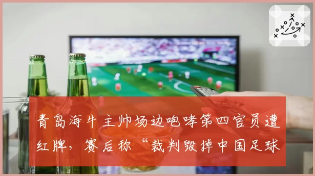 青岛海牛主帅场边咆哮第四官员遭红牌,赛后称“裁判毁掉中国足球”